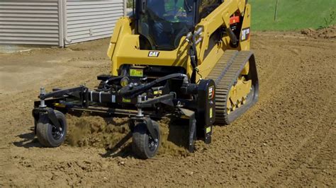 cat skid steer power box rake|cat power rake.